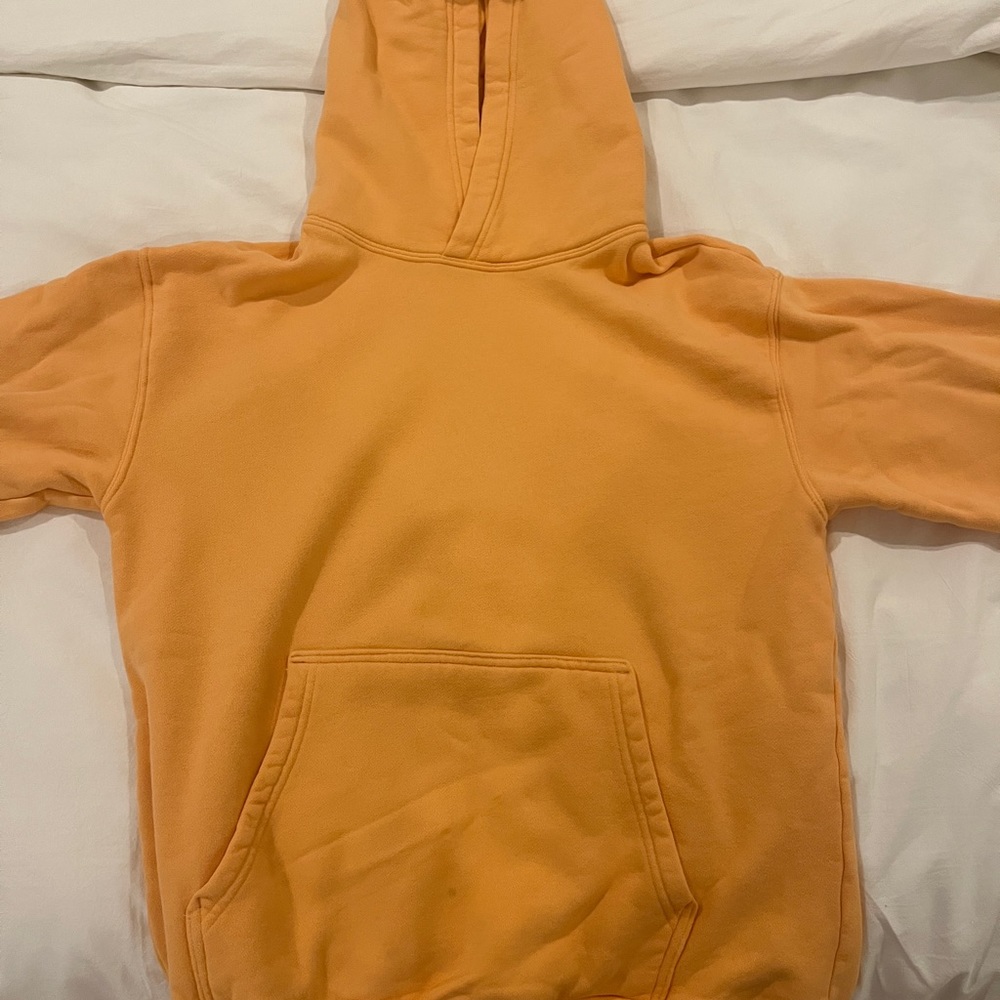 Aritzia TNA neon orange hoodie, size small